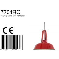 Rode hanglamp Eden 7704RO E27 fitting