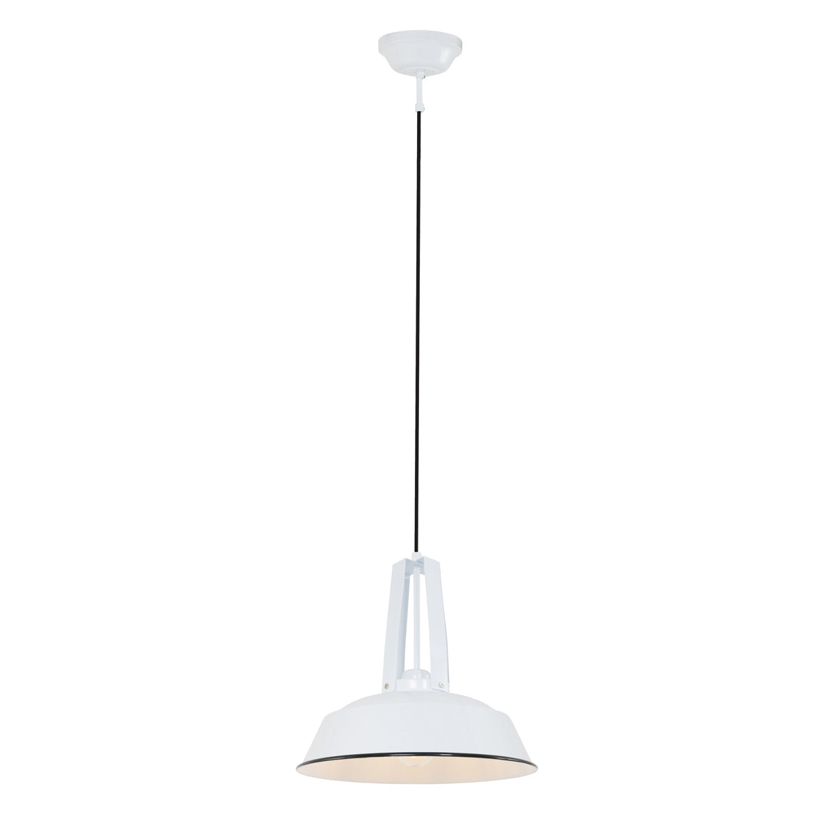 Hanglamp Eden 7704W wit rond 42 cm E27-fitting