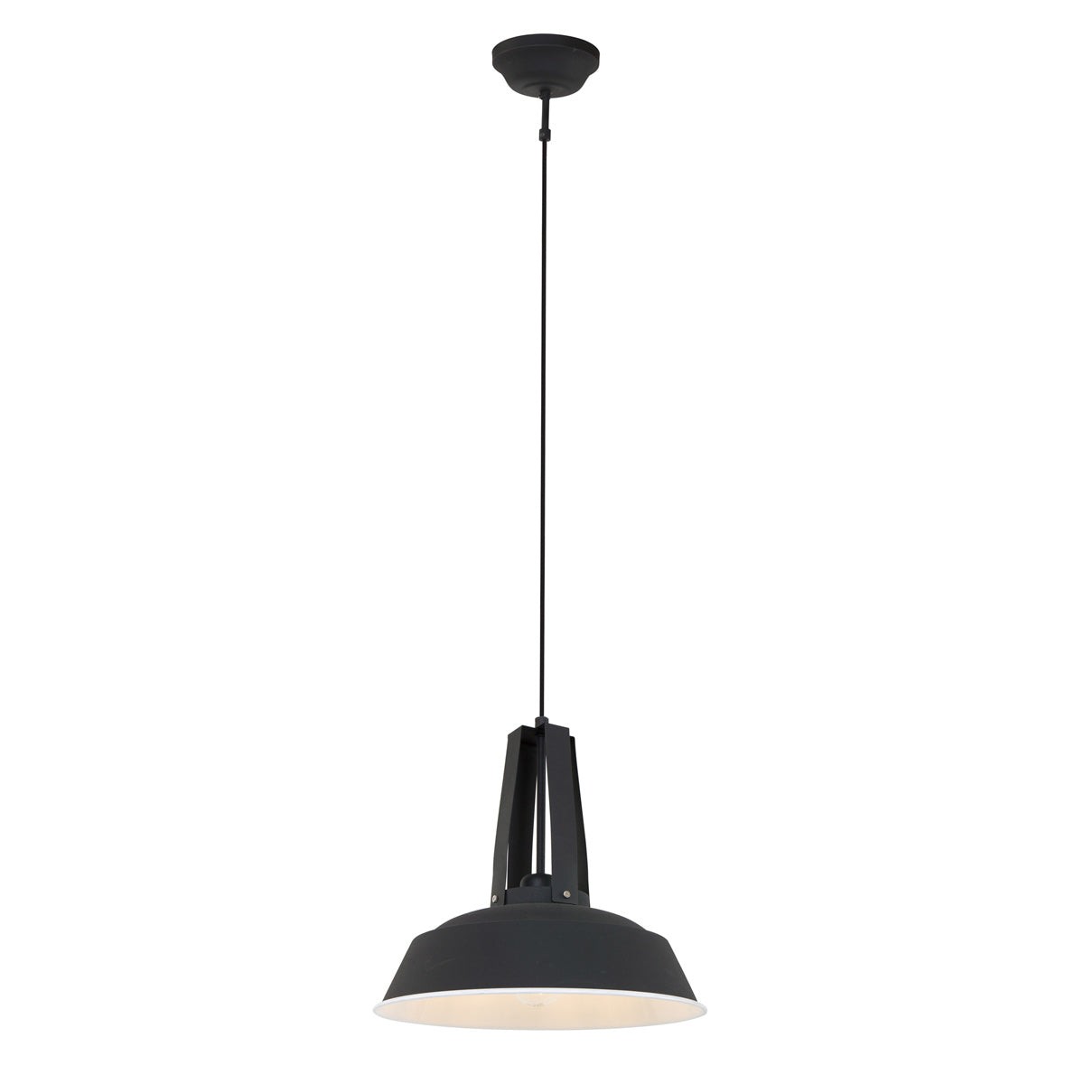 Zwarte hanglamp Eden 7704ZW E27 fitting