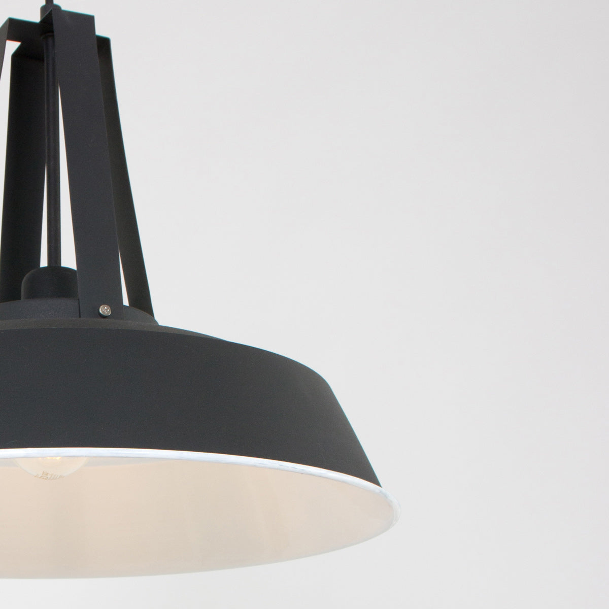 Zwarte hanglamp Eden 7704ZW E27 fitting
