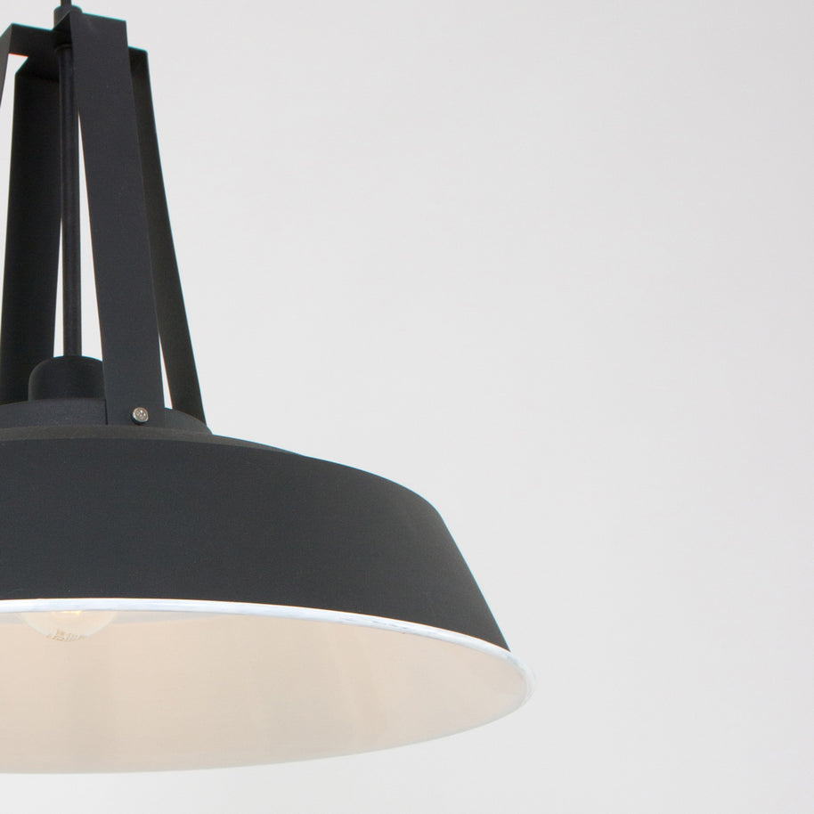 Zwarte hanglamp Eden 7704ZW E27 fitting