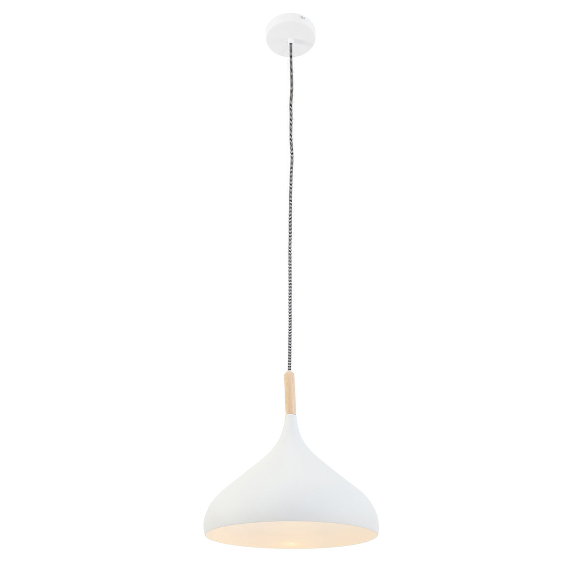 Witte Scandinavische hanglamp Bjorr 7730W Ø33cm