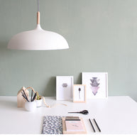 Witte Scandinavische hanglamp Bjorr 7731W Ø45 cm