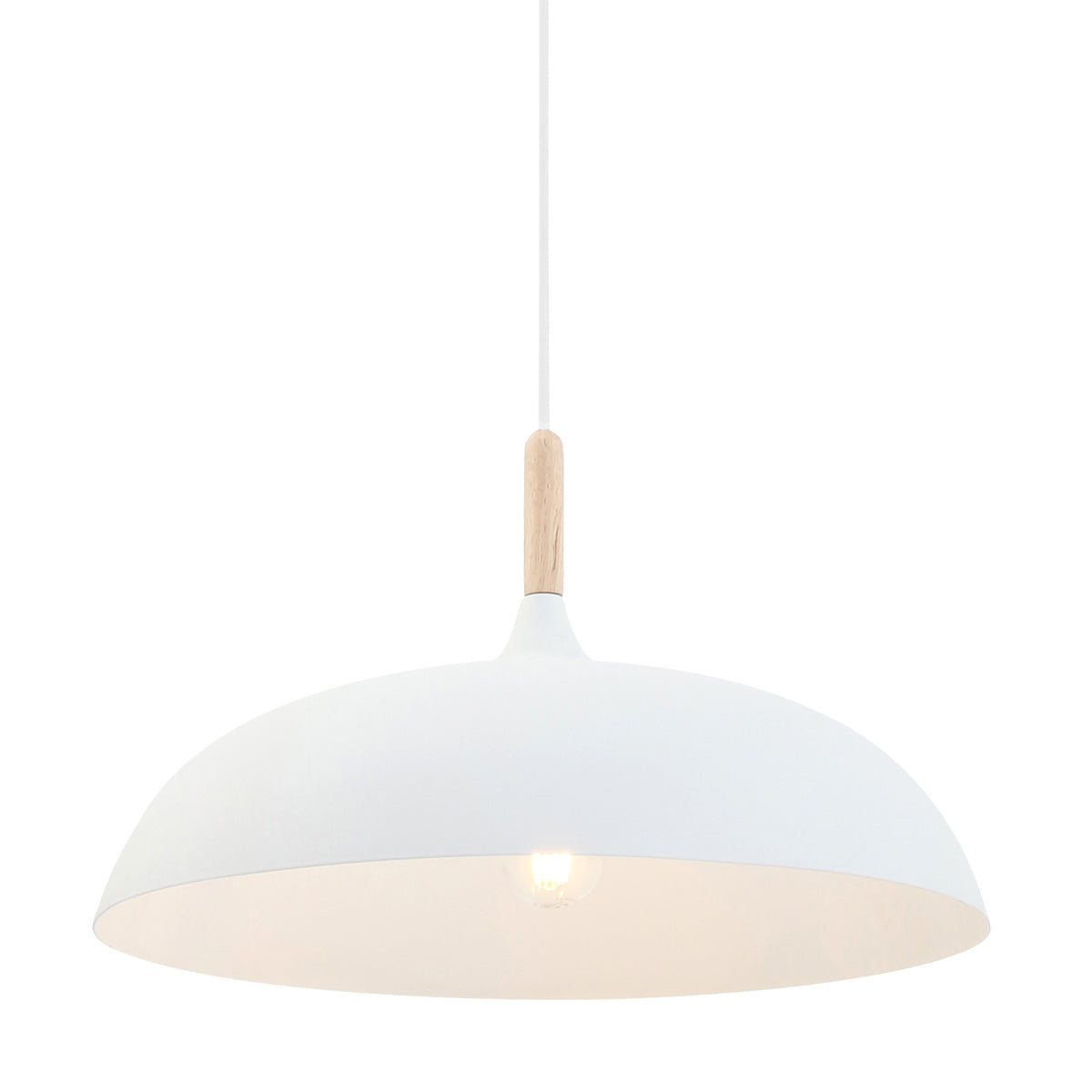 Witte Scandinavische hanglamp Bjorr 7731W Ø45 cm