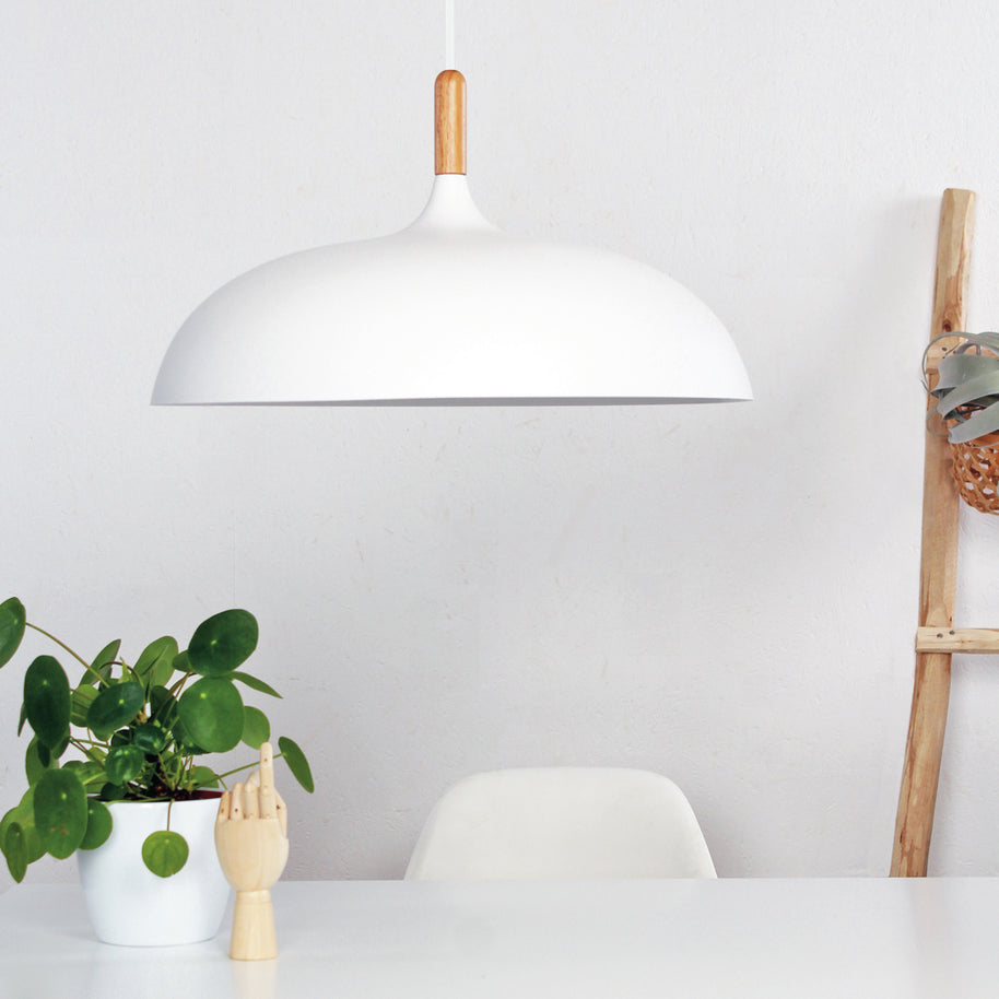 Witte Scandinavische hanglamp Bjorr 7731W Ø45 cm