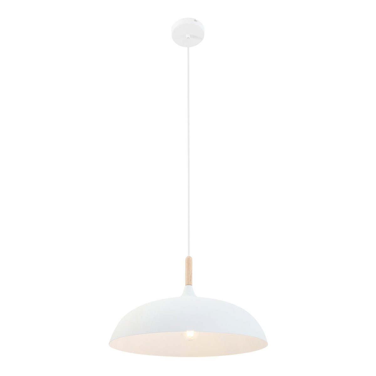 Witte Scandinavische hanglamp Bjorr 7731W Ø45 cm