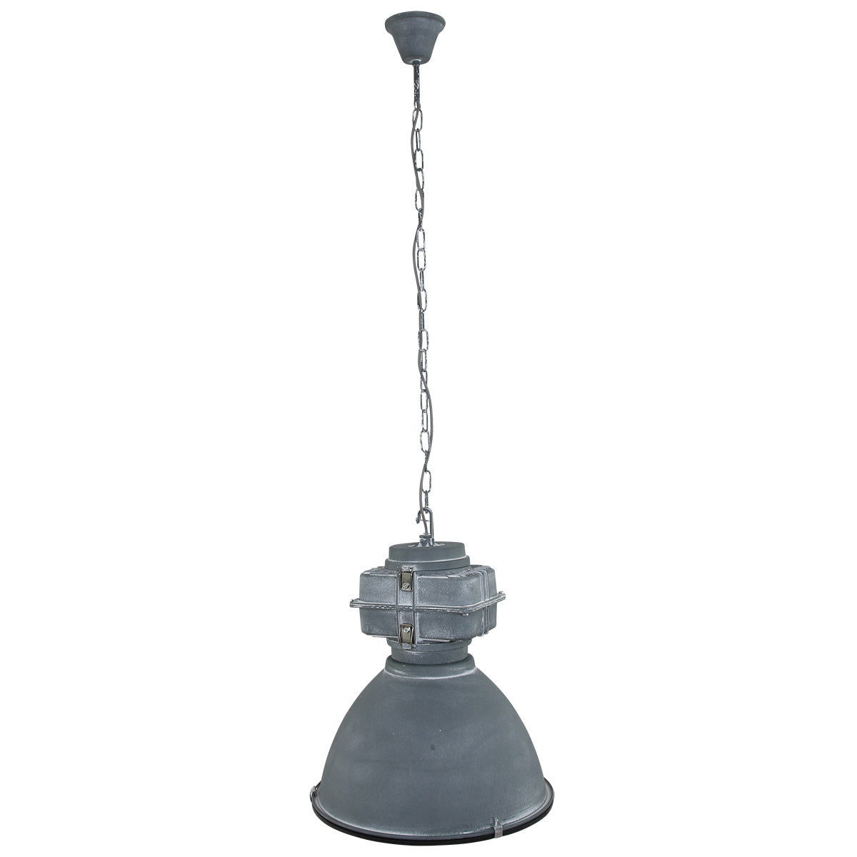 Grijze industriële hanglamp Densi 7779GR Ø47 cm