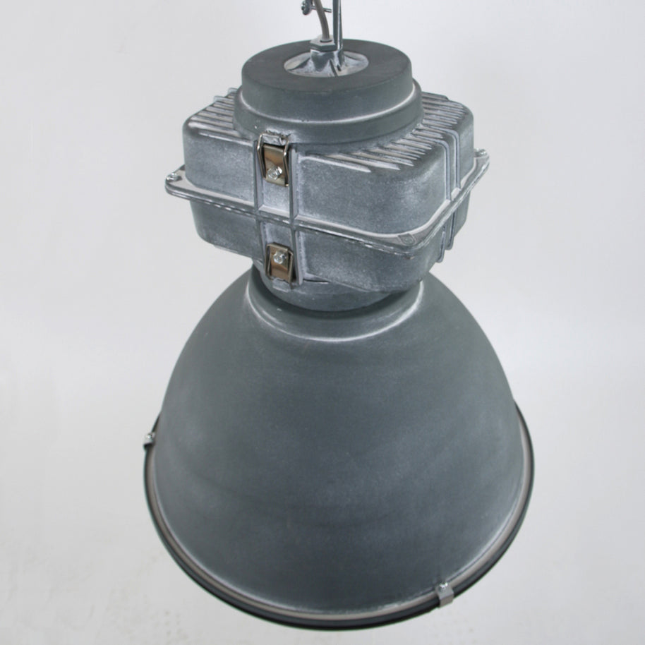 Grijze industriële hanglamp Densi 7779GR Ø47 cm