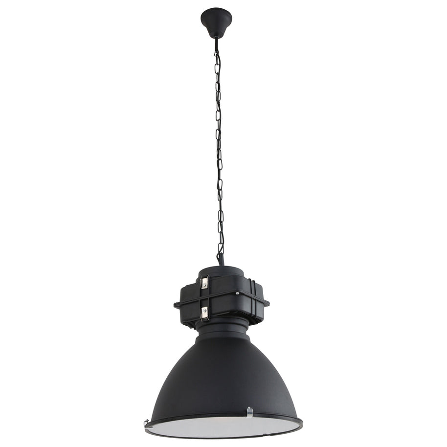 Zwarte industriële hanglamp Densi 7779ZW Ø47 cm