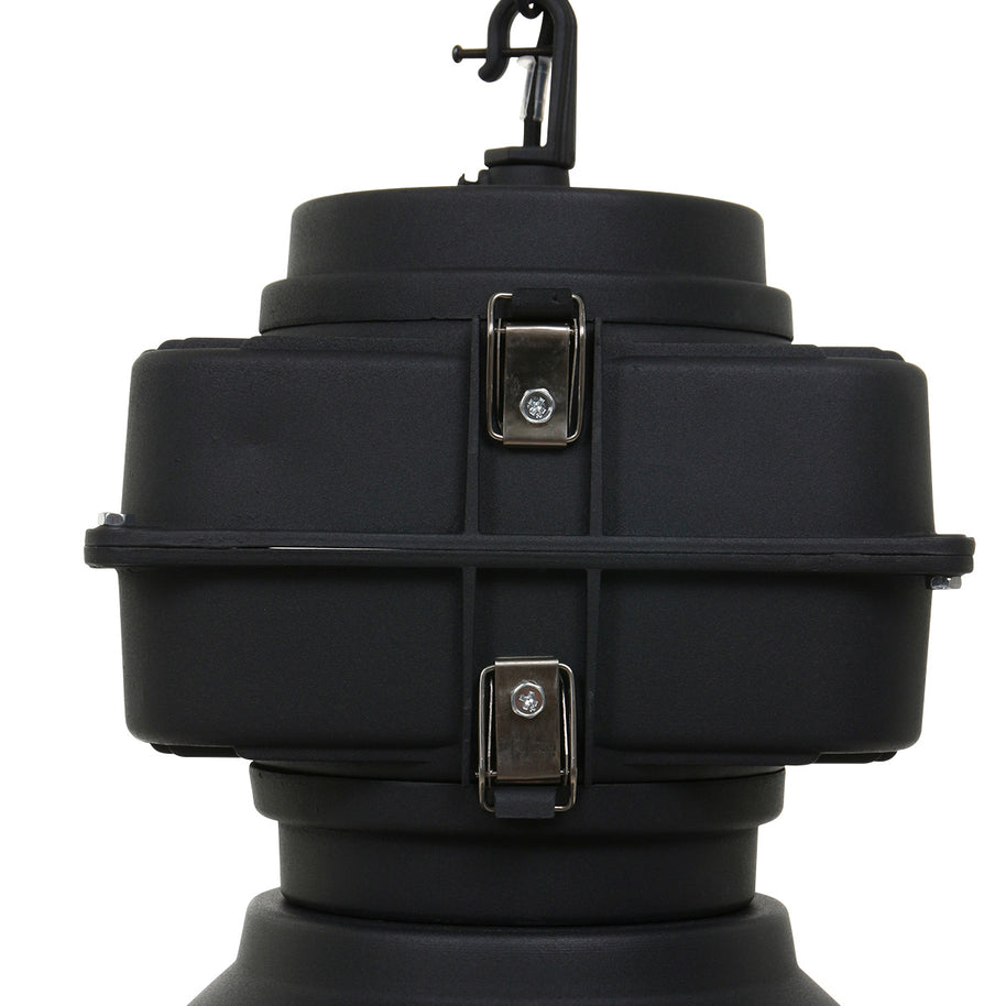 Zwarte industriële hanglamp Densi 7779ZW Ø47 cm