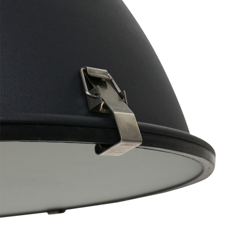 Zwarte industriële hanglamp Densi 7779ZW Ø47 cm