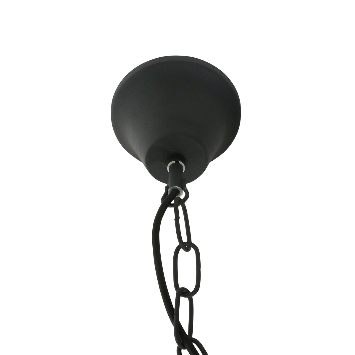 Zwarte industriële hanglamp Densi 7779ZW Ø47 cm