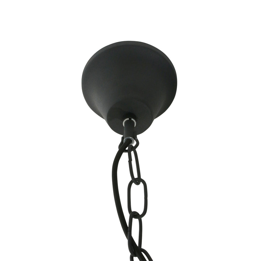Zwarte industriële hanglamp Densi 7779ZW Ø47 cm
