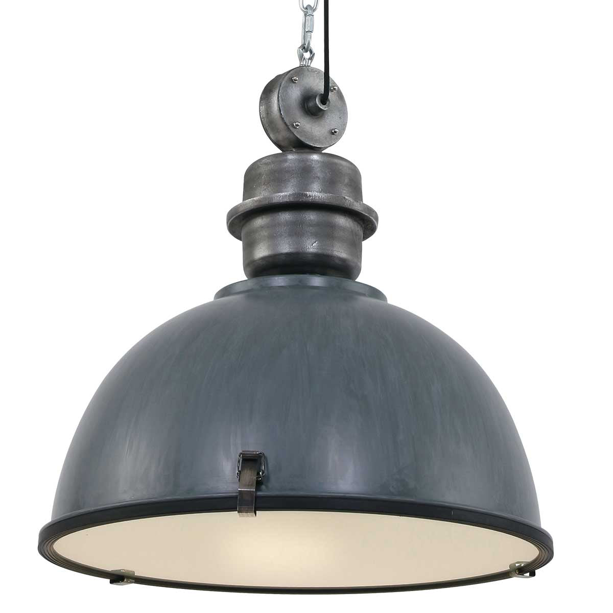 Hanglamp Bikkel XXL 7834GR stoere grijze hanglamp Ø52 cm