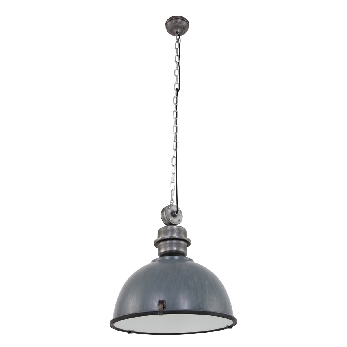 Hanglamp Bikkel XXL 7834GR stoere grijze hanglamp Ø52 cm