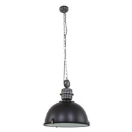 Hanglamp Bikkel XXL 7834ZW robuuste zwarte hanglamp Ø52 cm