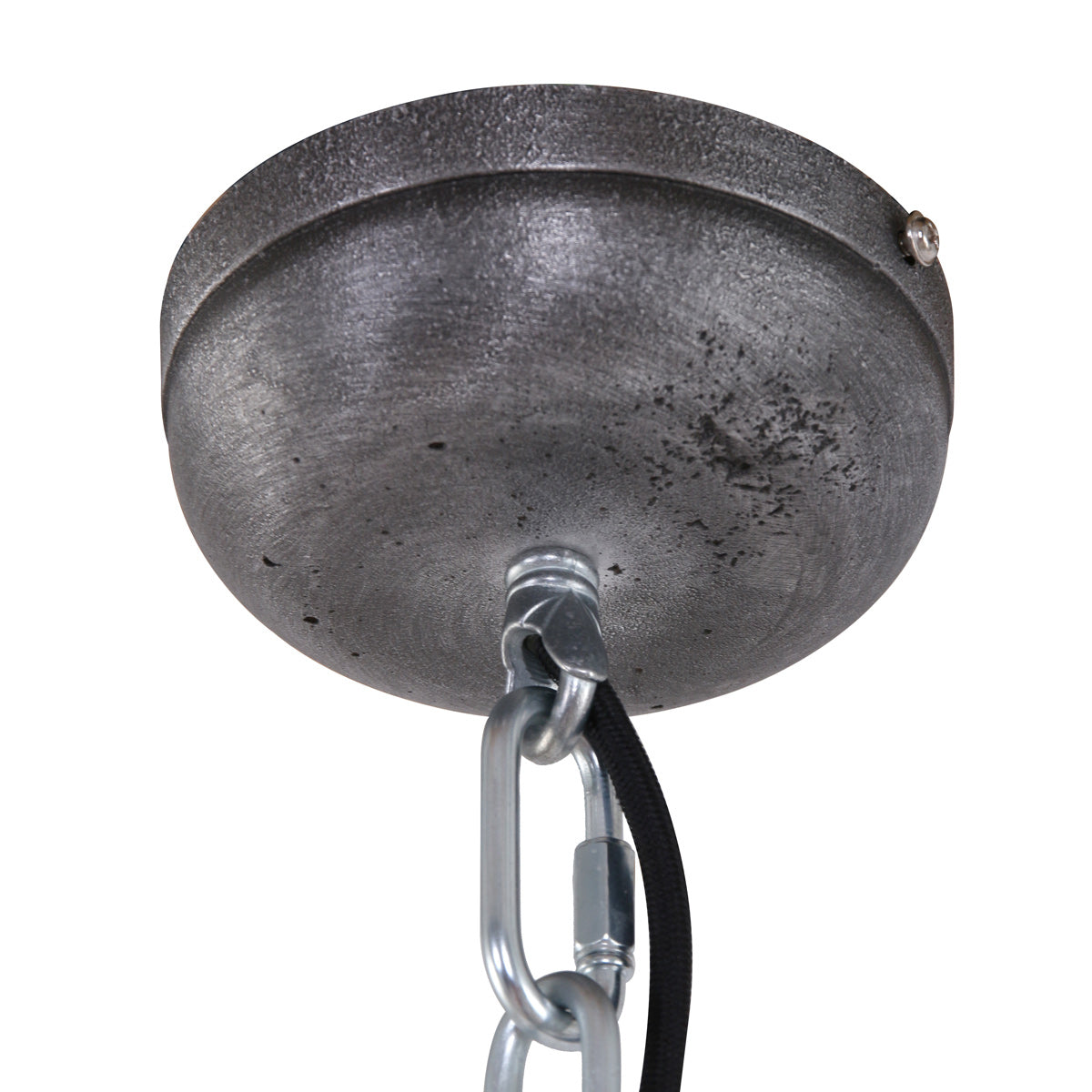 Hanglamp Bikkel XXL 7834ZW robuuste zwarte hanglamp Ø52 cm
