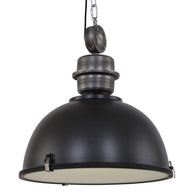 Hanglamp Bikkel XXL 7834ZW robuuste zwarte hanglamp Ø52 cm