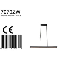 Hanglamp Zelena Motion 7970ZW Zwart Lichtkleur instelbaar