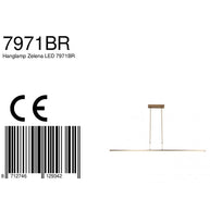 Hanglamp Zelena 7971BR, bronzen LED-lamp met dimbaar licht
