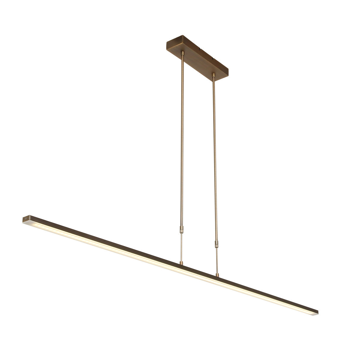 Hanglamp Zelena 7971BR, bronzen LED-lamp met dimbaar licht