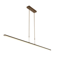 Hanglamp Zelena 7971BR, bronzen LED-lamp met dimbaar licht