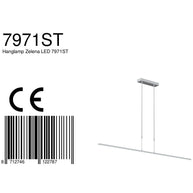 Hanglamp Zelena 7971ST stalen LED-lamp met regelbaar licht