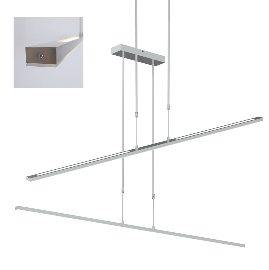Hanglamp Zelena 7971ST stalen LED-lamp met regelbaar licht