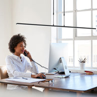 Hanglamp Zelena 7971ZW zwarte LED-lamp met instelbaar licht