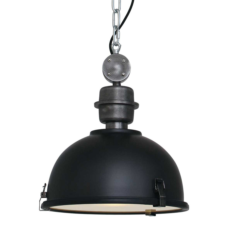 Hanglamp Bikkel 7978ZW - zwarte industriële blikvanger Ø32