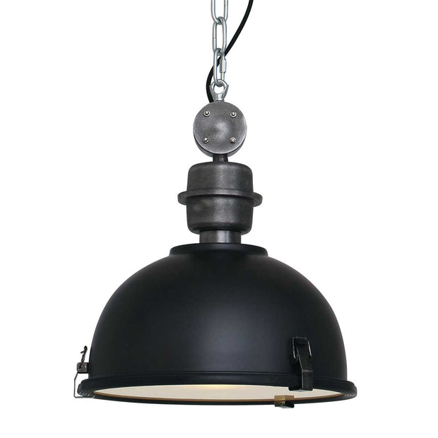 Hanglamp Bikkel 7978ZW - zwarte industriële blikvanger Ø32