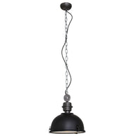 Hanglamp Bikkel 7978ZW - zwarte industriële blikvanger Ø32