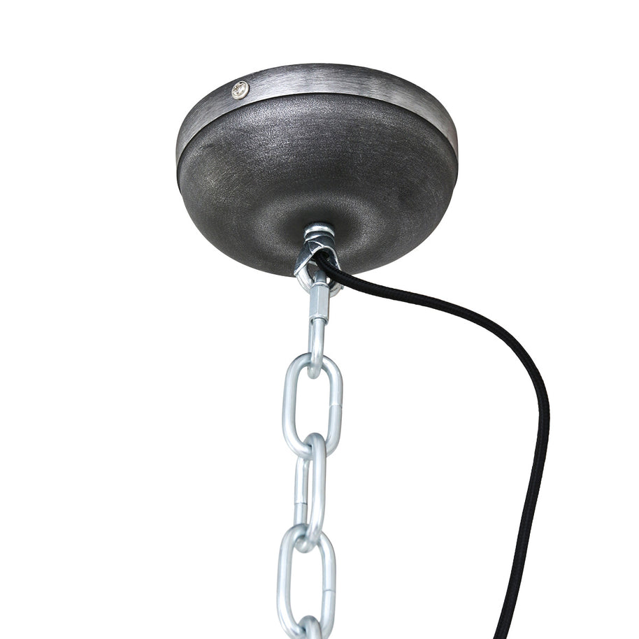 Hanglamp Bikkel 7978ZW - zwarte industriële blikvanger Ø32