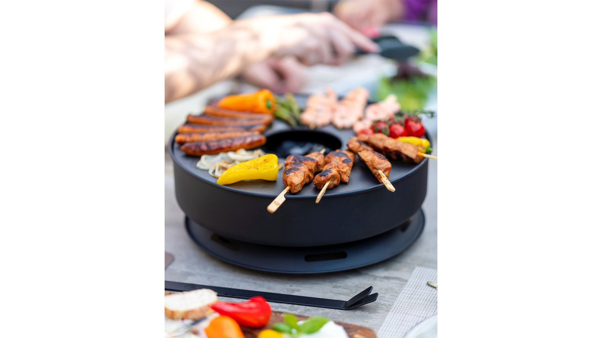 Onyx Mesa tafel-vuurschaal/grill zwart