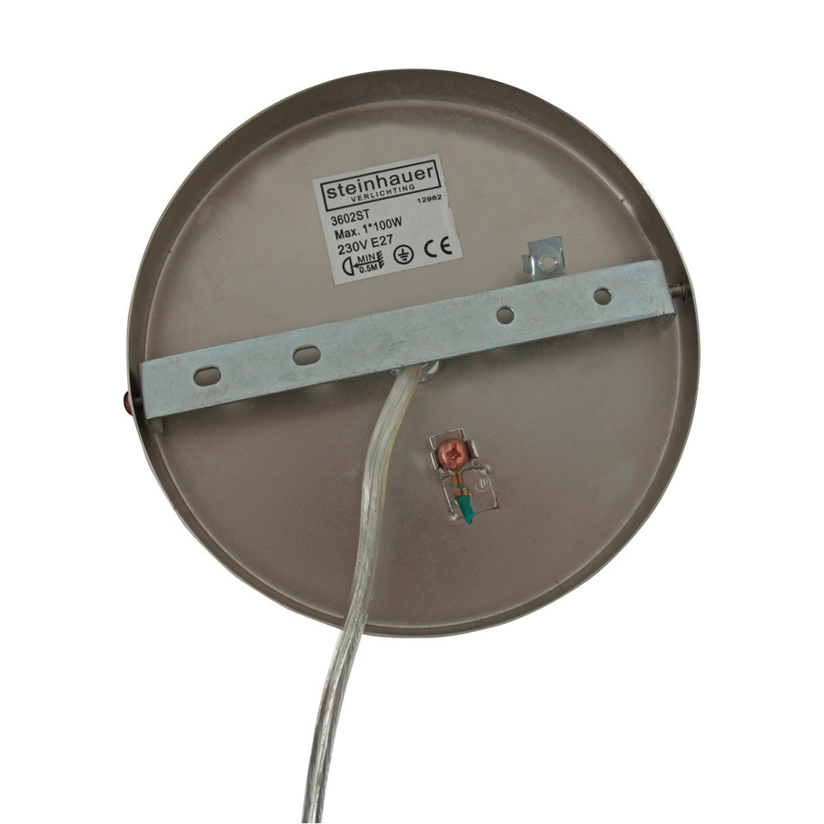 Hanglamp Sparkled Light 8148ST, staal met luxe groene velourskap