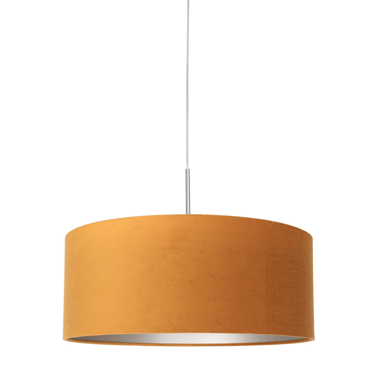 Hanglamp Sparkled Light 8150ST, staal met charmante gouden velours kap
