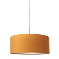 Hanglamp Sparkled Light 8150ST, staal met charmante gouden velours kap