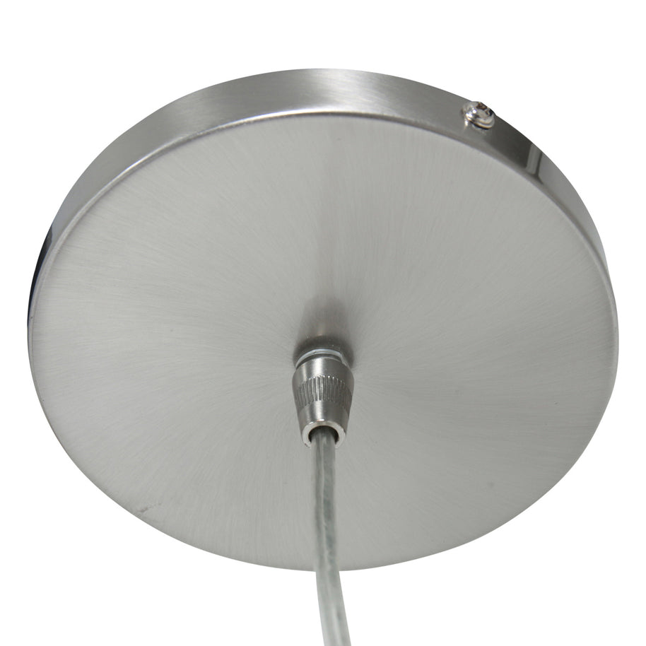 Hanglamp Sparkled Light 8150ST, staal met charmante gouden velours kap