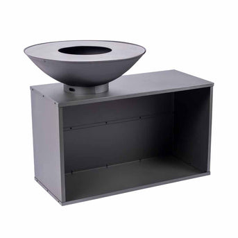 ONYX barbecuetafel 80 cm zwart