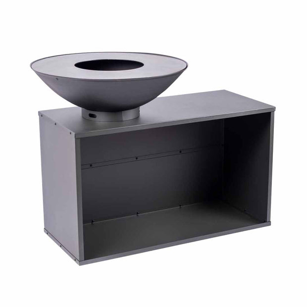 ONYX barbecuetafel 80 cm zwart