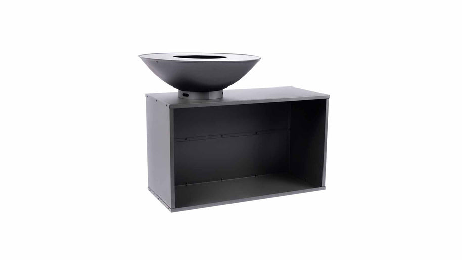 ONYX barbecuetafel 80 cm zwart