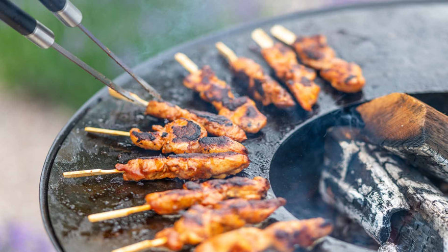 ONYX barbecuetafel 80 cm zwart