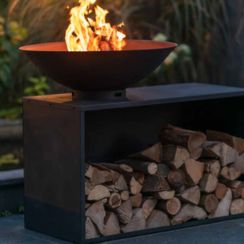ONYX barbecuetafel 80 cm zwart