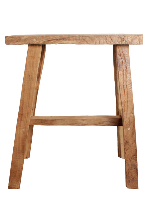 Decoratie Old teak Wooden eetkamerbank S