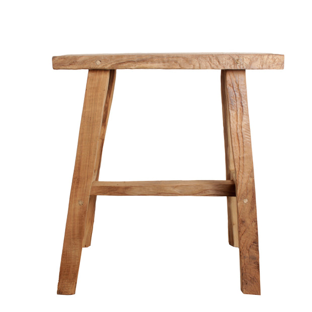 Decoratie Old teak Wooden eetkamerbank S