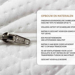 DH 3D Infinity Lucht Hotel Pocketmatras 90x200