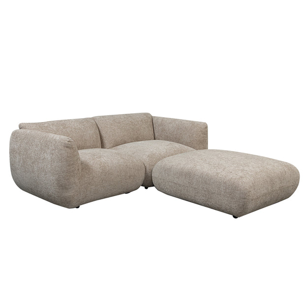 Banken en Sofa' Amsterdam 2.5 Seater + Ottoman Latte