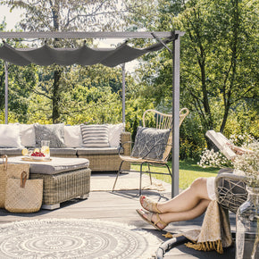 Intimo Garden Sofia prieel 2,86 x 2,86m - antraciet