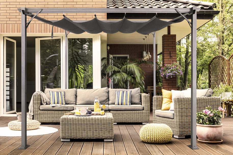 Intimo Garden Sofia prieel 2,86 x 2,86m - antraciet