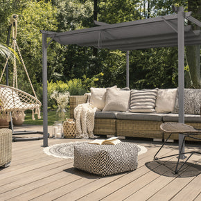 Intimo Garden Sofia prieel 2,86 x 2,86m - antraciet